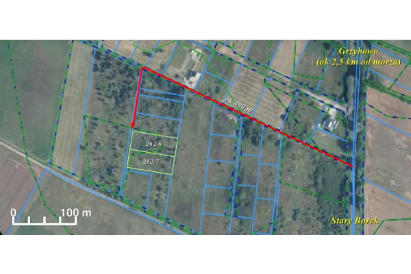 kołobrzeski, Siemyśl, Stary Borek, Spacerowa, Dwie działki Budowlane 3km do morza.